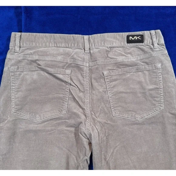 Michael Kors Pants Mens 38x32 Beige Corduroy Straight Fit Classic Casual Logo - Picture 12 of 13
